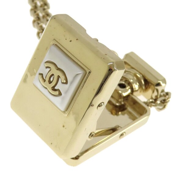 CHANEL Gold Logo Necklace - Picture 8 of 11